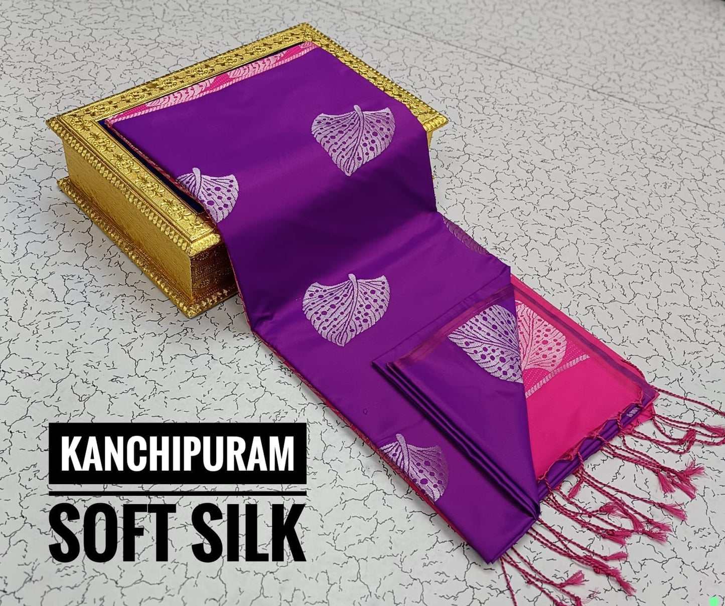 Kanchipuram Soft Silk Saree – Dual Tone Elegance