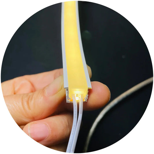 Waterproof IP67 Free Cut Silicone 10x10mm Free Solder Led Strip Profile Light DC24V 3000kled Strips Strips Leds for Cabinet