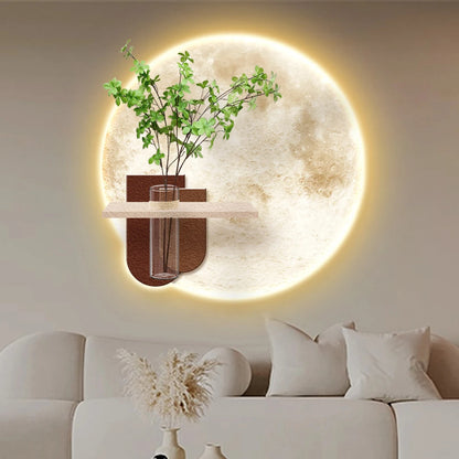 Modern Luxury LED Light Painting Mural Art Lamp 3D Living Room Dining Room Sandstone Wall Painting
