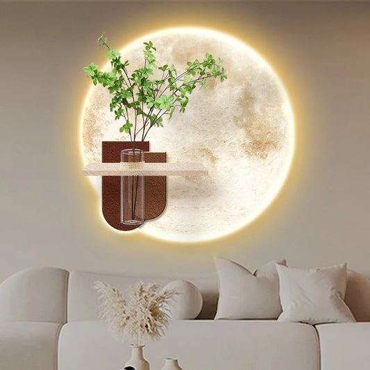 Modern Luxury LED Light Painting Mural Art Lamp 3D Living Room Dining Room Sandstone Wall Painting