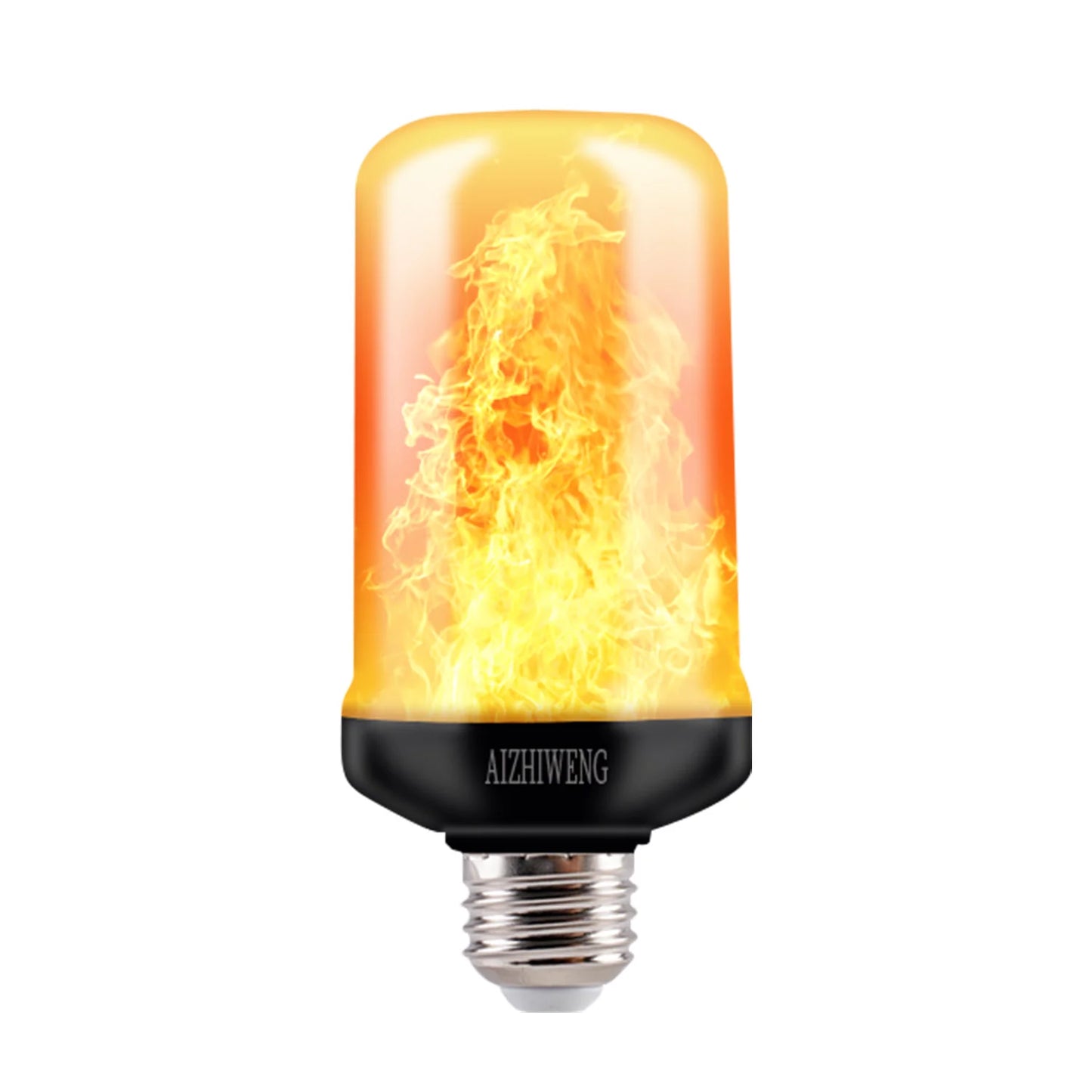 Upgraded LED Flame Light Bulbs, 4 Modes Flickering with Upside Down Effect, E26/E27 Base for Christmas(Not support APP control）