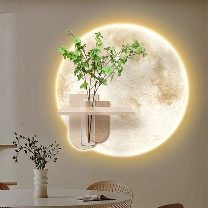 Modern Luxury LED Light Painting Mural Art Lamp 3D Living Room Dining Room Sandstone Wall Painting
