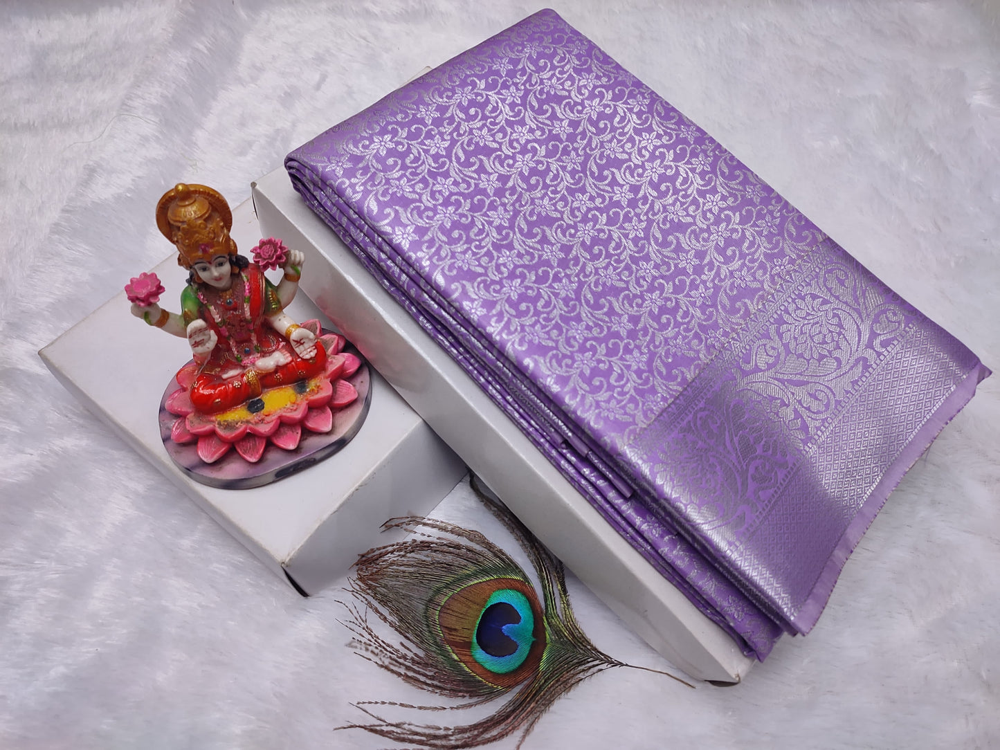 Soft Silk Saree with Silver Zari – Grace in Every Drape