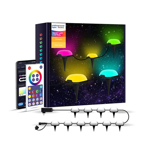 Outdoor Waterproof RGB Lawn Light Tuya WIFI Bluetooth Smart LED Lamp String Google Alexa Control For Garden Floor Ambient Lamp