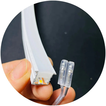 Waterproof IP67 Free Cut Silicone 10x10mm Free Solder Led Strip Profile Light DC24V 3000kled Strips Strips Leds for Cabinet