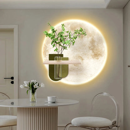 Modern Luxury LED Light Painting Mural Art Lamp 3D Living Room Dining Room Sandstone Wall Painting