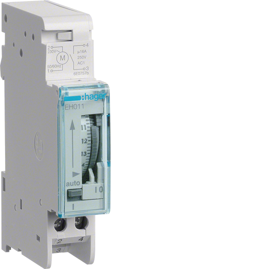 Daily time switch 1 channel, 1 modules with reserve -EH011
