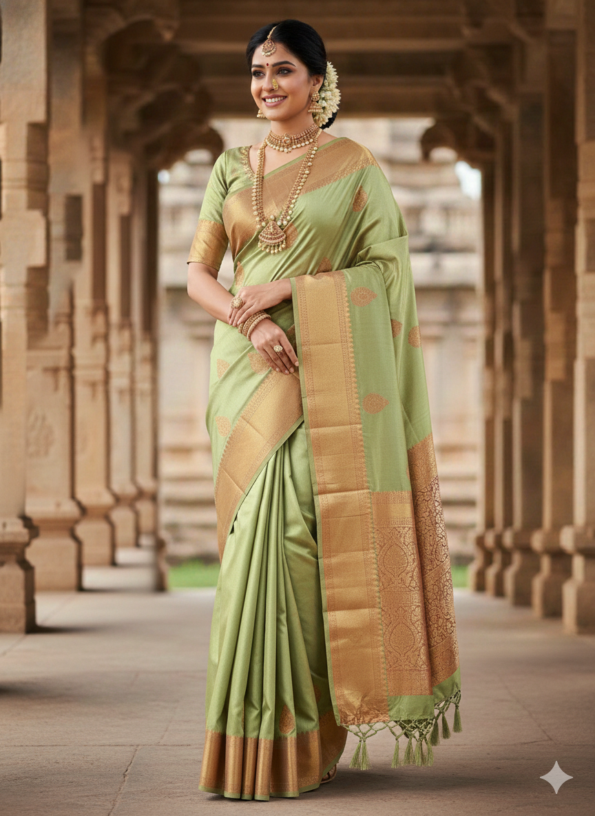 PURE 2g KANCHIPURAM  SILK SAREES