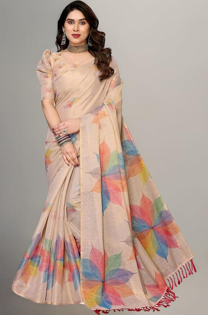 Premium Golden Tissue Saree