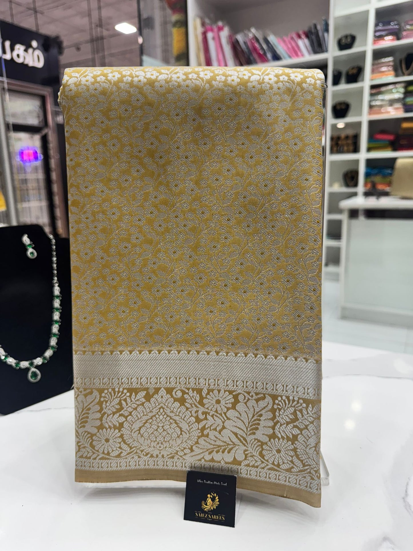 Silver Zari Silk Saree Pastel Collection