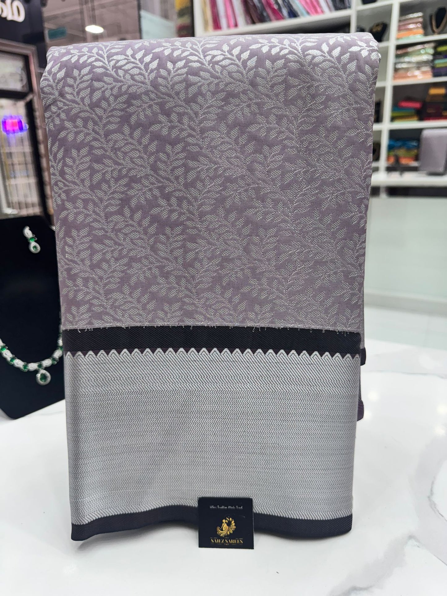 Silver Zari Silk Saree Pastel Collection