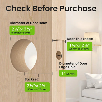 New Product - Removable Battery Smart Knob Lock GHome Smart KD03PRO
