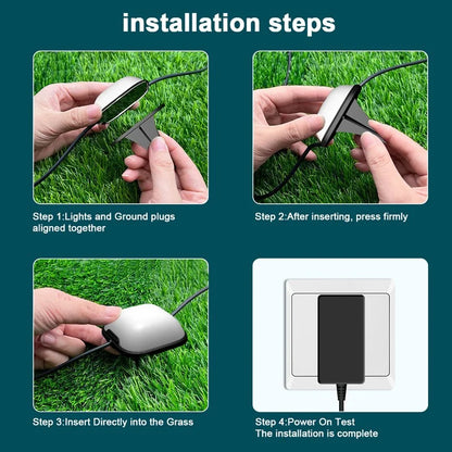 Outdoor Waterproof RGB Lawn Light Tuya WIFI Bluetooth Smart LED Lamp String Google Alexa Control For Garden Floor Ambient Lamp