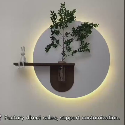 Modern Luxury LED Light Painting Mural Art Lamp 3D Living Room Dining Room Sandstone Wall Painting