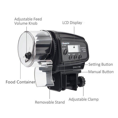 Adjustable Automatic Fish Feeder Electrical Plastic Fish Tank Timer Feeder Home Aquarium Tank Food Feeding Fish Feeder Tool-3